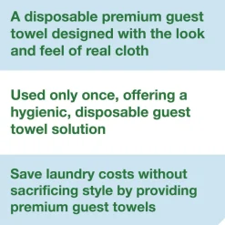 Clearance 1-Ply 11.5 x 17 LinStyle Valet Guest Towel - White (5/Carton) Cleaning & Janitorial Supplies