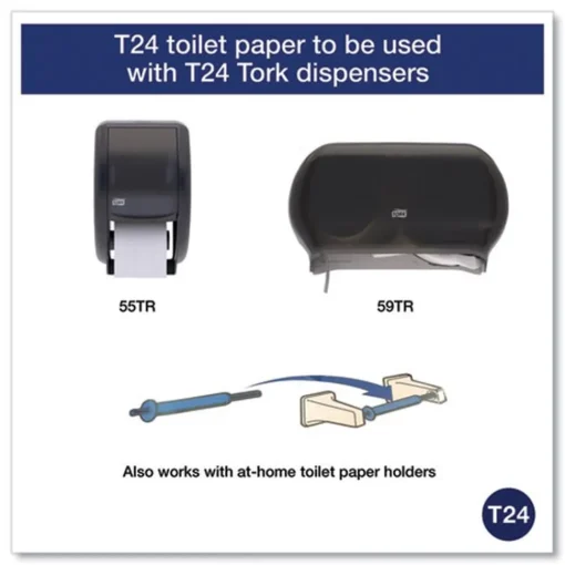 Clearance TM1616S 2-Ply Septic Safe Universal Bath Tissue - White (96/Carton) Paper & Dispensers