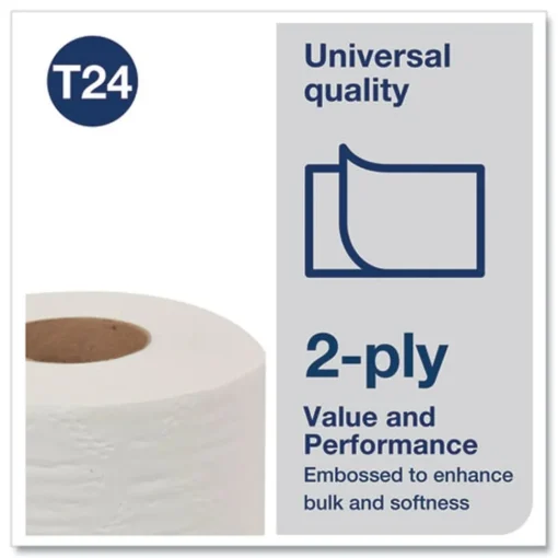 Clearance TM1616S 2-Ply Septic Safe Universal Bath Tissue - White (96/Carton) Paper & Dispensers