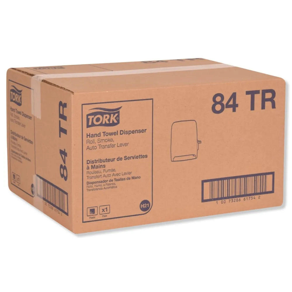 Clearance 84TR 12.94 in. x 9.25 in. x 15.5 in. Hand Towel Roll Dispenser - Smoke Paper & Dispensers