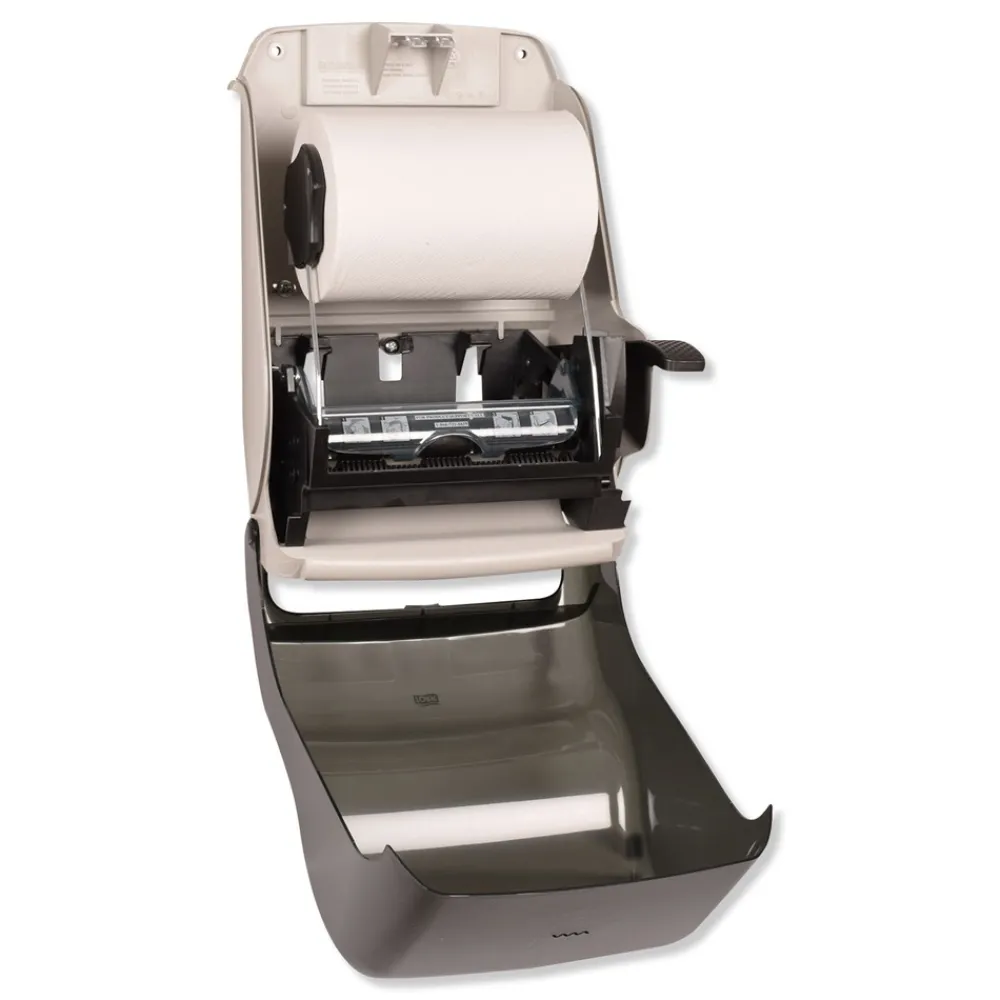 Clearance 84TR 12.94 in. x 9.25 in. x 15.5 in. Hand Towel Roll Dispenser - Smoke Paper & Dispensers