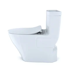 Best 1-Piece Legato CEFIONTECT WASHLETplus 1.28 GPF Elongated Toilet with and SoftClose Seat - Cotton White Fixtures