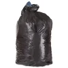 Discount 23 in. x 46 in. 45 gal. 1.25 mil Flat Pack Low-Density Can Liners - Black (100/Carton) Trash & Waste Bins