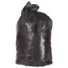 Discount 23 in. x 46 in. 45 gal. 1.6 mil Flat Pack Low-Density Can Liners - Black (100/Carton) Trash & Waste Bins