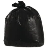 Discount 33 in. x 39 in. 33 gal. 1.25 mil Flat Pack Low-Density Can Liners - Black (100/Carton) Trash & Waste Bins