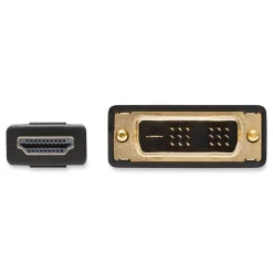 Clearance 6 ft. Digital Monitor Adapter M/M HDMI to DVI-D Cable - Black Office Electronics & Batteries