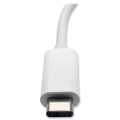 Hot 3 in. USB-A/USB-C PD Charging/Gigabit Ethernet USB 3.1 Gen 1 USB-C to HDMI Adapter - White Office Electronics & Batteries