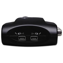 Clearance Compact USB KVM Switch with Audio and Cable Office Electronics & Batteries