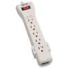 Outlet Protect It! 2520 J 7-Outlet Surge Protector with 15 ft. Cord - Light Gray Office Electronics & Batteries