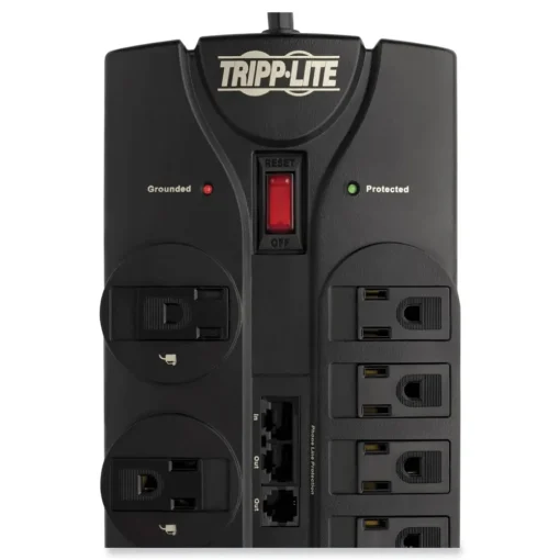 Clearance Protect It! 2880 J 12-Outlet Surge Protector with 8 ft. Cord - Black Office Electronics & Batteries