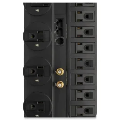Clearance Protect It! 2880 J 12-Outlet Surge Protector with 8 ft. Cord - Black Office Electronics & Batteries