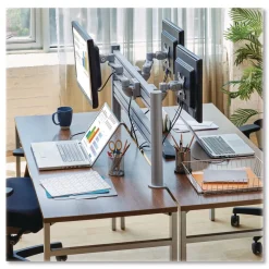 Single-Extension Monitor Mount for Slat Wall System for 32-in TVs 4.9w x 4.7d x 14.2h Silver Supports 22 lb Desk Accessories & Office Organizers