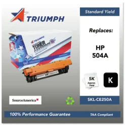 Sale 5000 Page-Yield Remanufactured CE250A (504A) Toner - Black Office Electronics & Batteries