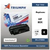 Clearance Remanufactured CF280X (80X) 6,900 Page-Yield High-Yield Toner - Black Office Electronics & Batteries
