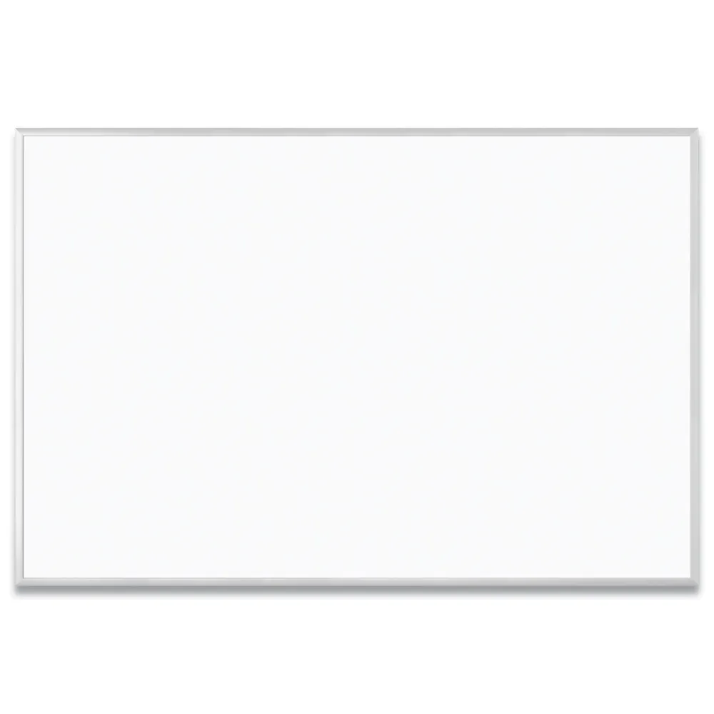 Discount 72 in. x 48 in. (Actual Size: 70 in. x 47 in.) Melamine Dry Erase Board - White Surface, Satin Aluminum Frame Cleaning & Janitorial Supplies