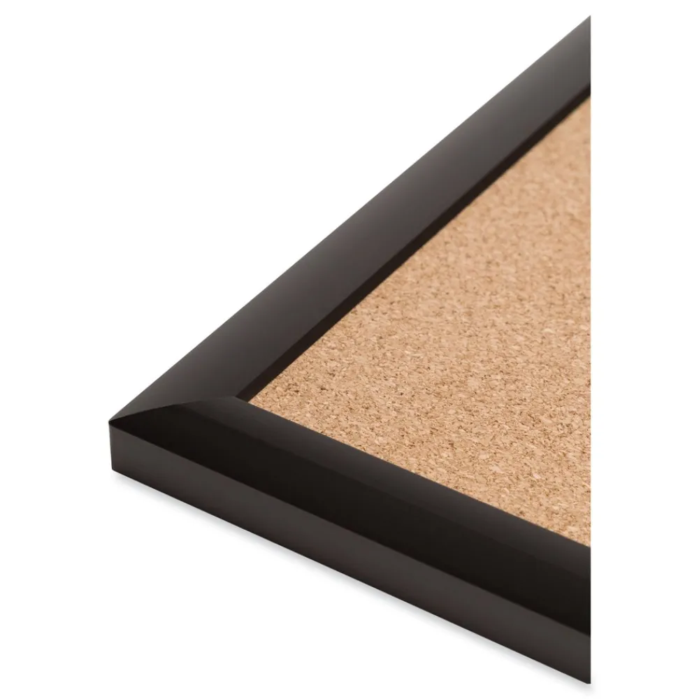72 in. x 48 in. Cork Bulletin Board - Tan Surface/Black Aluminum Frame Cleaning & Janitorial Supplies