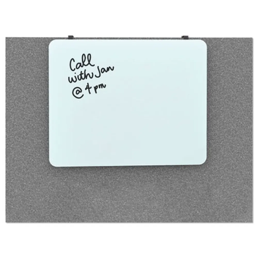 Clearance 20 in. x 16 in. Cubicle Glass Dry Erase Board - White Surface Office Presentation Supplies|Cleaning & Janitorial Supplies