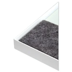 Best 35 in. x 23 in. Monthly View 3-N-1 Magnetic Glass Dry Erase Combo Board - White Aluminum Office Presentation Supplies
