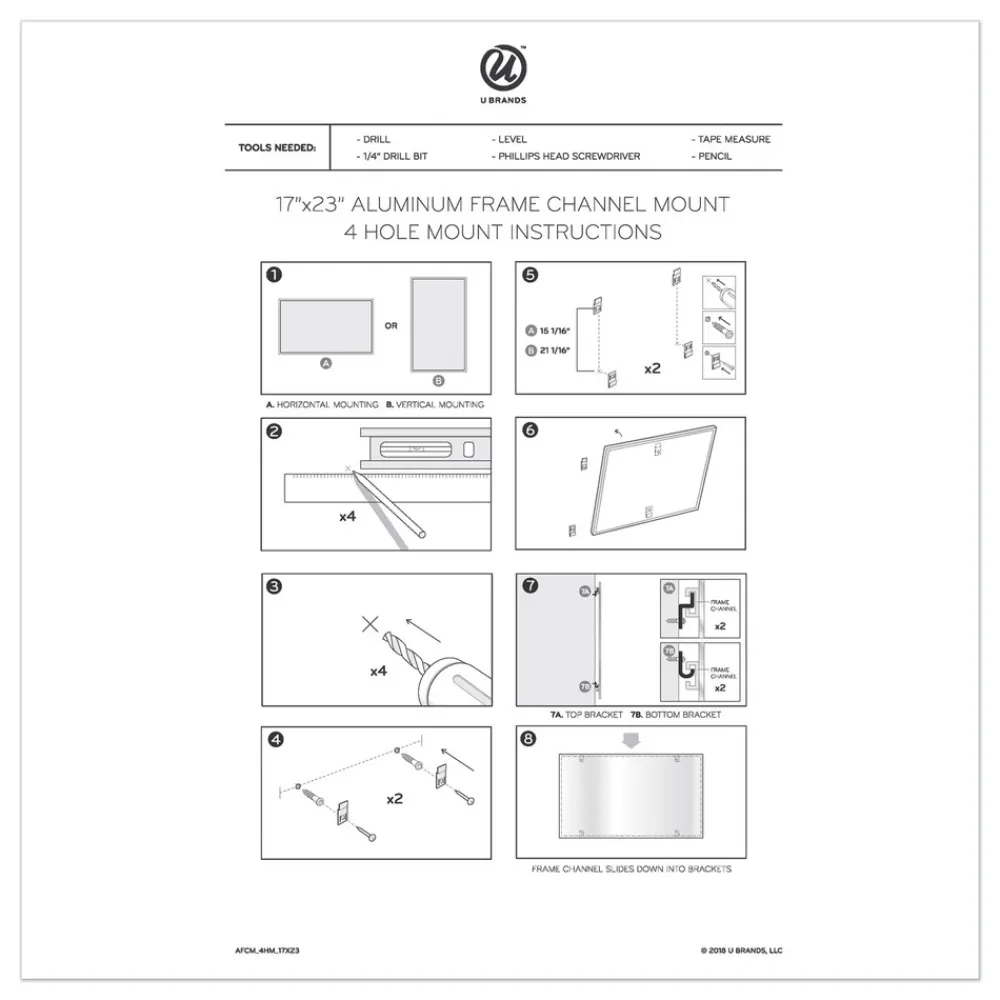 Best 23 in. x 17 in. 4N1 Magnetic Dry Erase Combo Board - Tan/White Surface, Silver Aluminum Frame Office Presentation Supplies