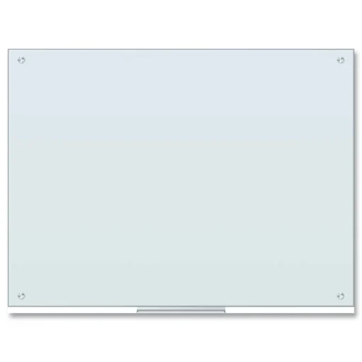 New 47 x 35 Glass Dry Erase Board - White Surface Office Presentation Supplies