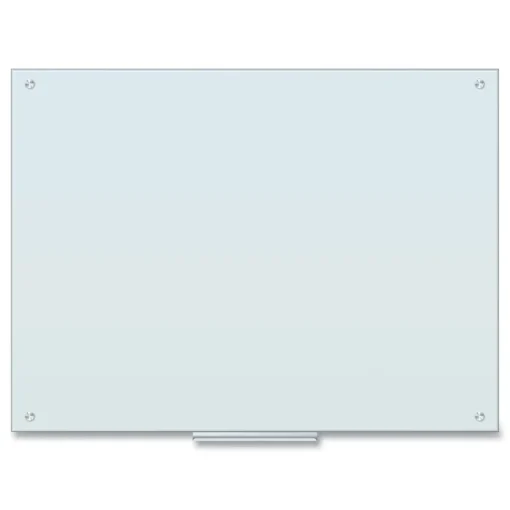 New 47 x 35 Glass Dry Erase Board - White Surface Office Presentation Supplies