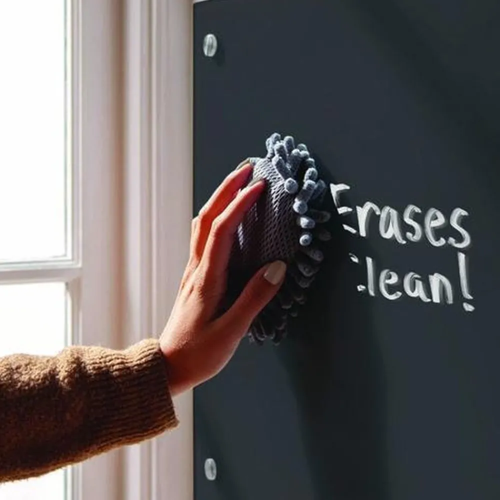 35 x 23 Glass Dry Erase Board - Black Surface Office Presentation Supplies