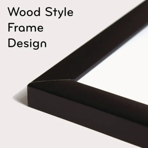 Hot 35 x 23 Magnetic Dry Erase Board with Wood Frame - White Surface/Black Frame Office Presentation Supplies