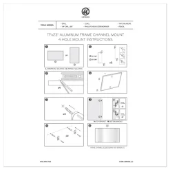 Online 4N1 35 x 23 Magnetic Dry Erase Combo Board - Tan/White Surface/Silver Aluminum Frame Office Presentation Supplies