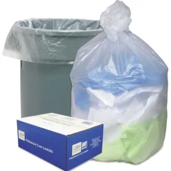 Discount 1506991 43 in. x 48 in. 56-Gallon 16 mic. Can Liners - Natural (200/Carton) Trash & Waste Bins