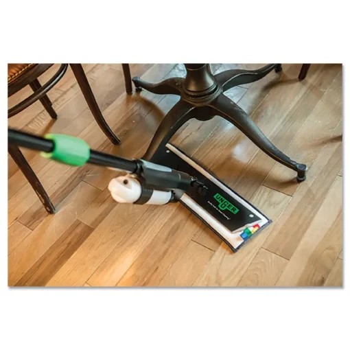 Online Excella 20 in. x 6 in. Reusable Mopping Pad - Gray with Color-Coding Tabs Cleaning & Janitorial Supplies