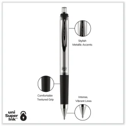Online 207 Impact Bold 1 mm Retractable Gel Pen - Black Ink/Black Barrel Pens, Pencils & Markers