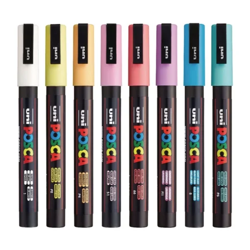 Online Fine Bullet Tip 0.9 mm/1.3 mm Water-Based Paint Markers - Assorted Colors (8/Set) Pens, Pencils & Markers
