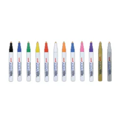 Sale Fine Bullet Tip Permanent Marker - Assorted Colors (12/Set) Pens, Pencils & Markers