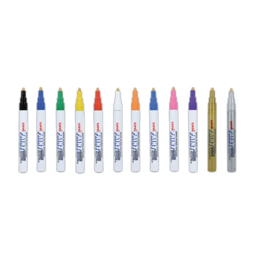 Sale Fine Bullet Tip Permanent Marker - Assorted Colors (12/Set) Pens, Pencils & Markers