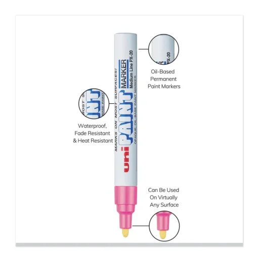 New Medium Bullet Tip Permanent Marker - Pink Pens, Pencils & Markers