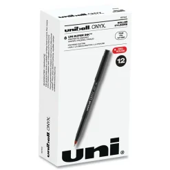 Hot ONYX Fine 0.7 mm Roller Ball Pen - Black/Red Barrel (1-Dozen) Pens, Pencils & Markers
