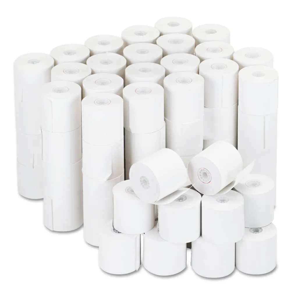 0.5 in. Core 2.25 in. x 126 ft. Impact and Inkjet Print Bond Paper Rolls - White (100/Carton) Paper & Printables