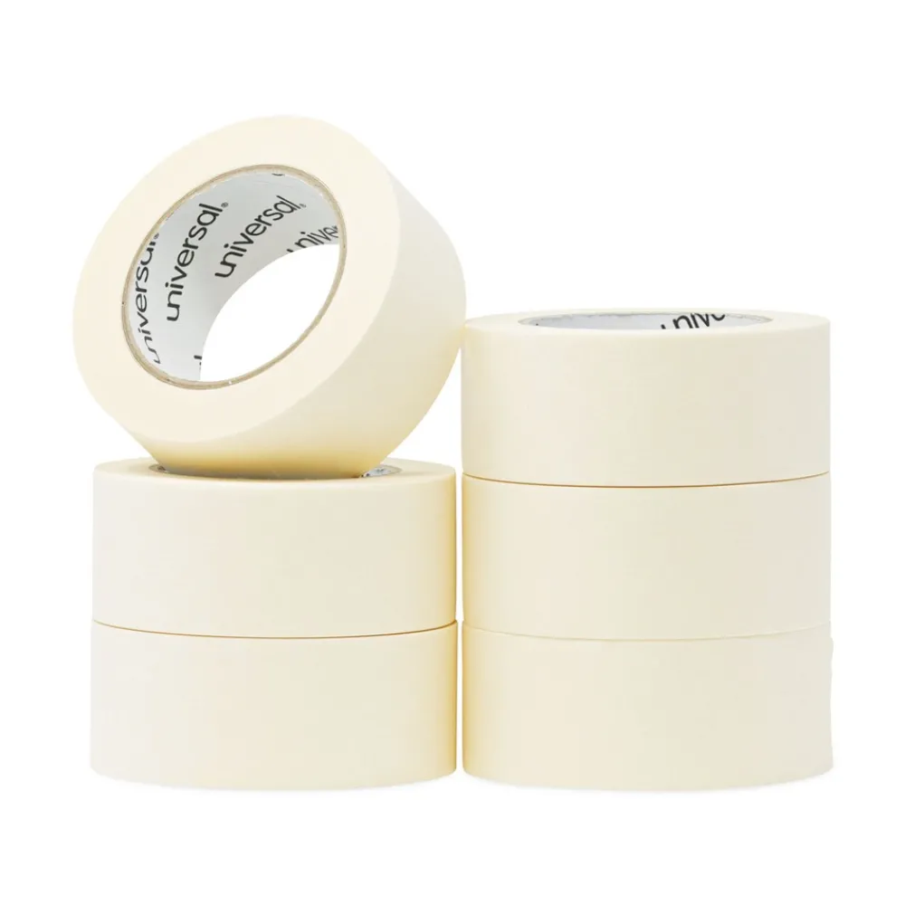 3 in. Core 48 mm x 54.8 in. General Purpose Masking Tape - Beige (24/Carton) Tapes & Adhesives