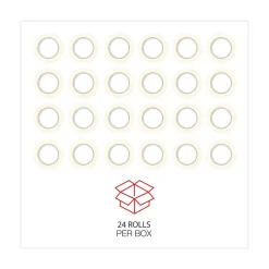 3 in. Core 48 mm x 54.8 in. General Purpose Masking Tape - Beige (24/Carton) Tapes & Adhesives