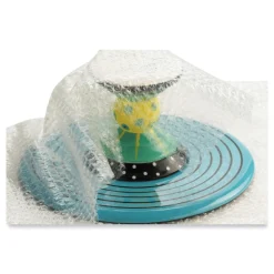 12 in. x 125 ft. 0.31 in. Thick Bubble Packaging Perforated Every 12 in. - Clear (4/Carton) Mailing, Packing & Shipping