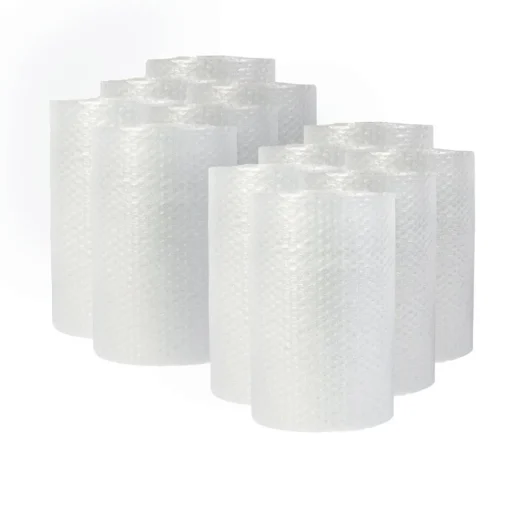 Clearance 12 in. x 30 ft. 0.31 in. Thick Bubble Packaging Perforated Every 12 in. - Clear (12/Carton) Mailing, Packing & Shipping
