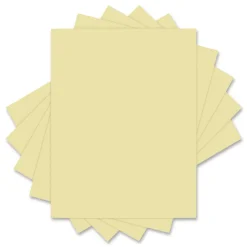 New 8.5 in. x 11 in. 20 lbs. Bond Weight Deluxe Colored Paper - Canary (10 Reams/Carton) Paper & Printables