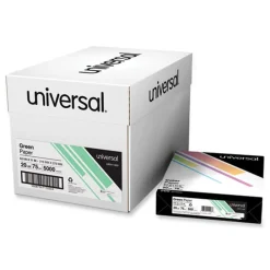 Sale 8.5 in. x 11 in. 20 lbs. Bond Weight Deluxe Colored Paper - Green (10 Reams/Carton) Paper & Printables