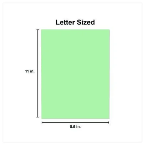 Sale 8.5 in. x 11 in. 20 lbs. Bond Weight Deluxe Colored Paper - Green (10 Reams/Carton) Paper & Printables