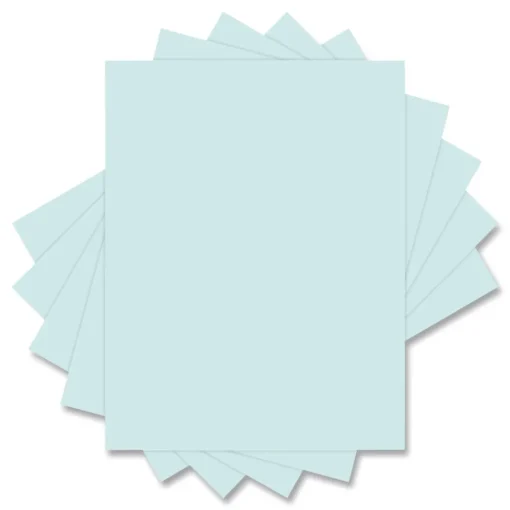New 8.5 in. x 11 in. 20 lbs. Bond Weight Deluxe Colored Paper - Blue (10 Reams/Carton) Paper & Printables