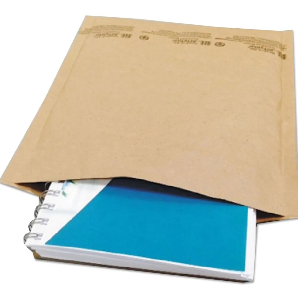 8.5 in. x 12 in. Barrier Bubble Air Cell Cushion Self-Adhesive Closure #2 Natural Self-Seal Cushioned Mailer - Kraft (100/Carton) Mailing, Packing & Shipping