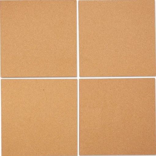 Clearance 12 in. x 12 in. Cork Tile Panels - Brown Surface (4/Pack) Office Furniture & Lighting
