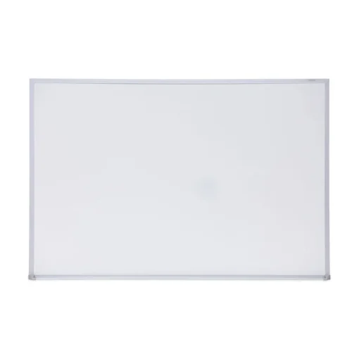 Online 36 in. x 24 in. Melamine Dry Erase Board with Anodized Aluminum Frame - White Surface Office Presentation Supplies