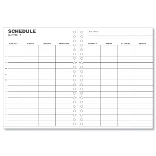 New 11 in. x 8 in. 14-Month (Dec 2025-Jan 2027) Monthly Planner - Black Cover Calendars & Planners
