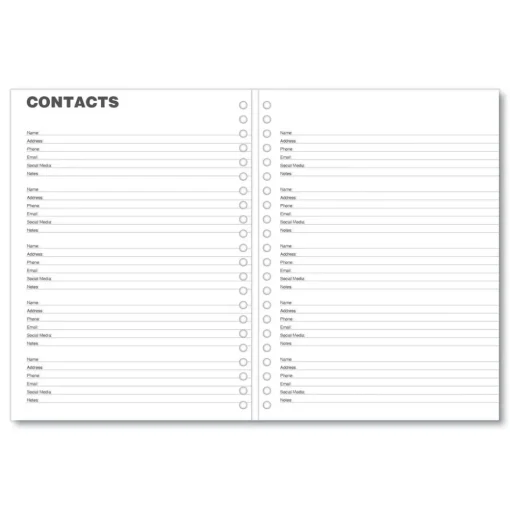 New 11 in. x 8 in. 14-Month (Dec 2025-Jan 2027) Monthly Planner - Black Cover Calendars & Planners